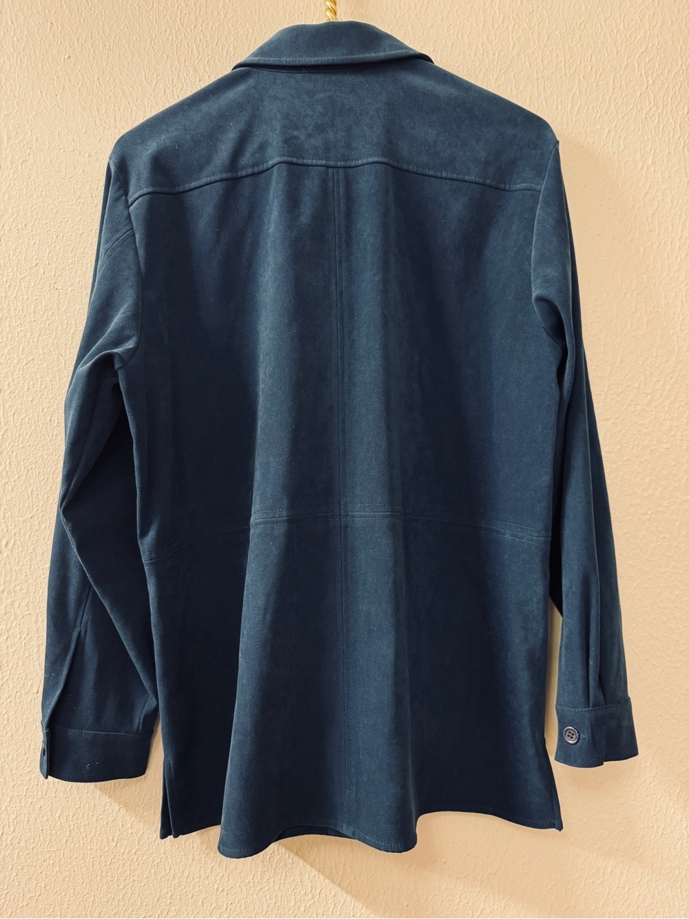 Talbots Navy Blue Button-Front Jacket - Picture 2 of 7